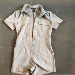 Button up collard romper